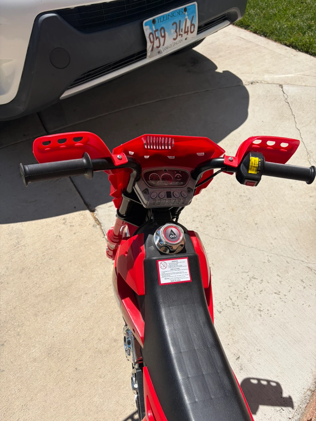 Kids Red Electric Motorcycle Dirt Bike - photo 4