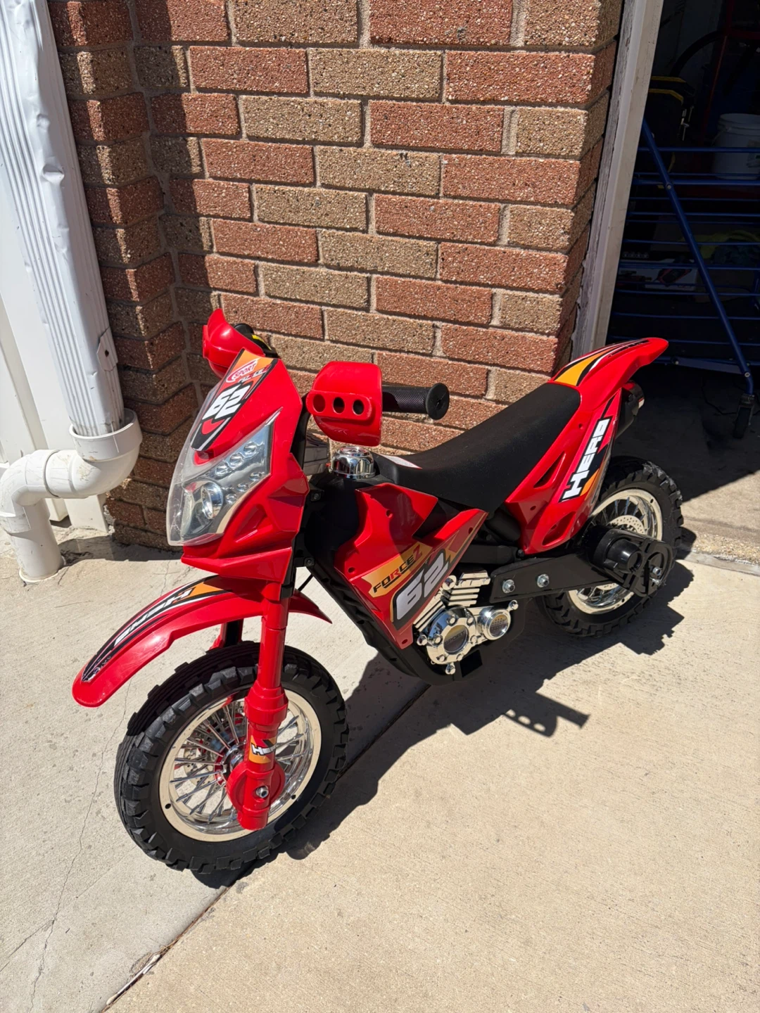 Kids Red Electric Motorcycle Dirt Bike - photo 2