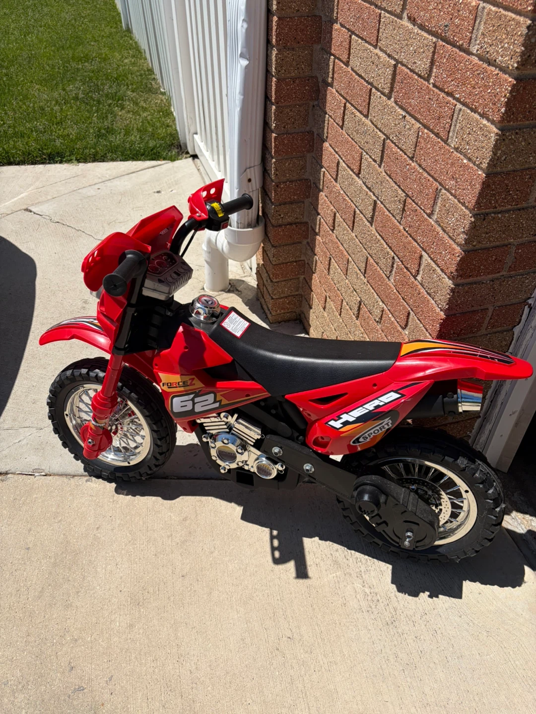 Kids Red Electric Motorcycle Dirt Bike - photo 5