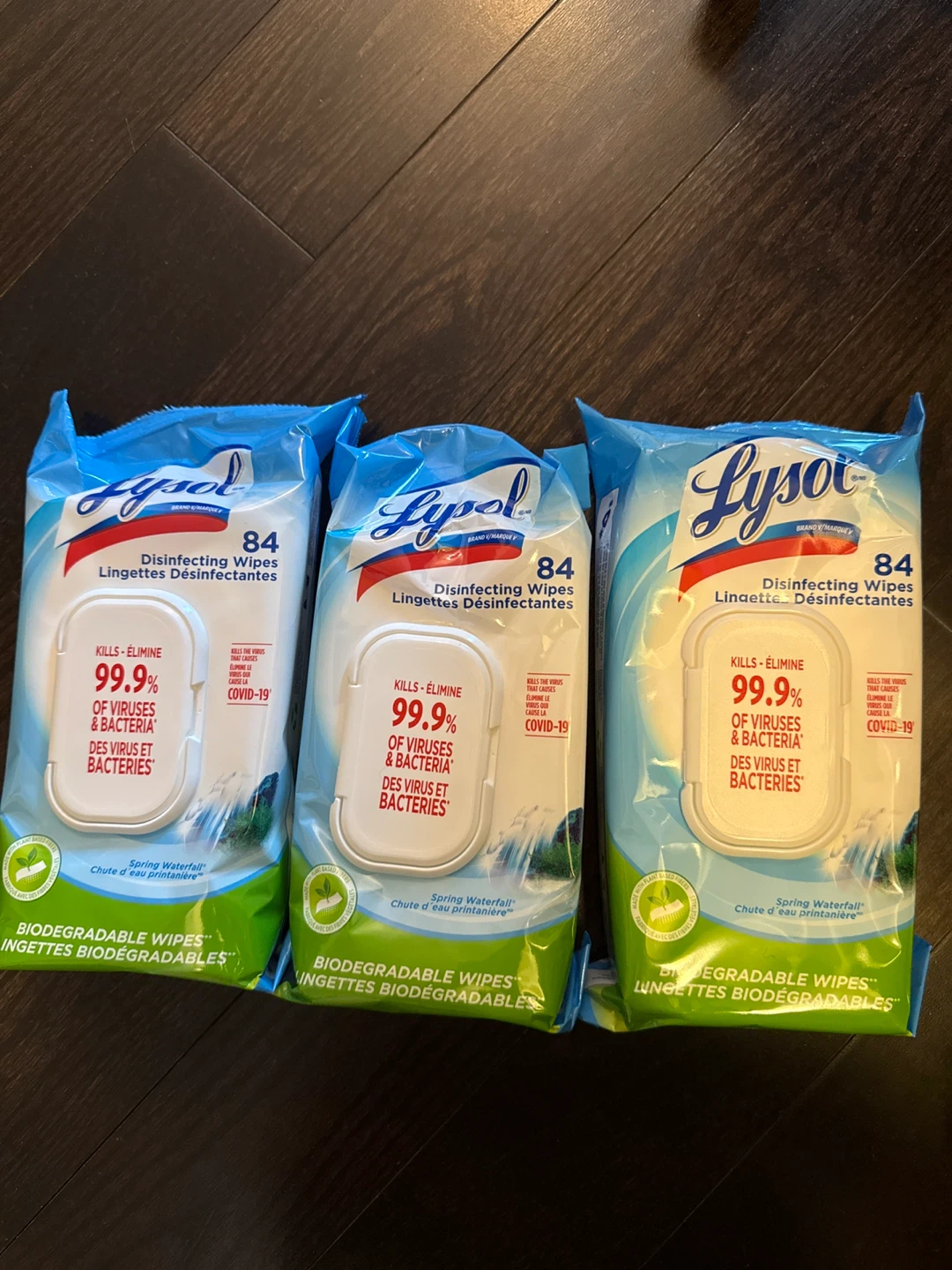 Lysol Disinfecting Wipes - 3 x 84 count (Spring Waterfall)