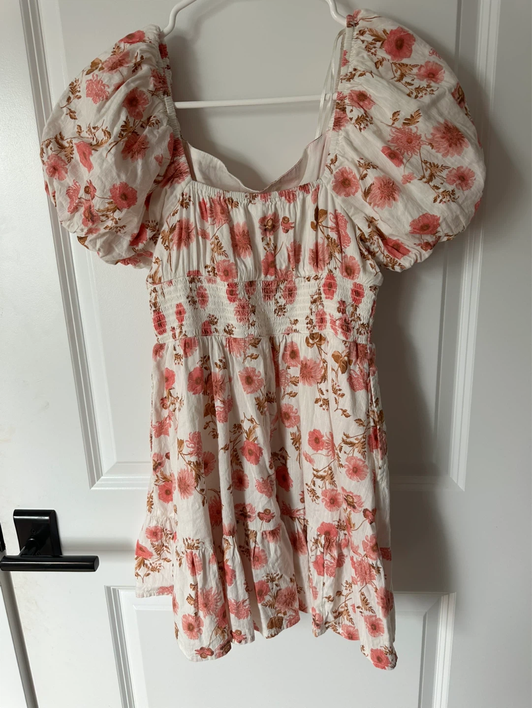 CUTE MINI BP FLORAL DRESS - White/Pink - Size S - photo 2