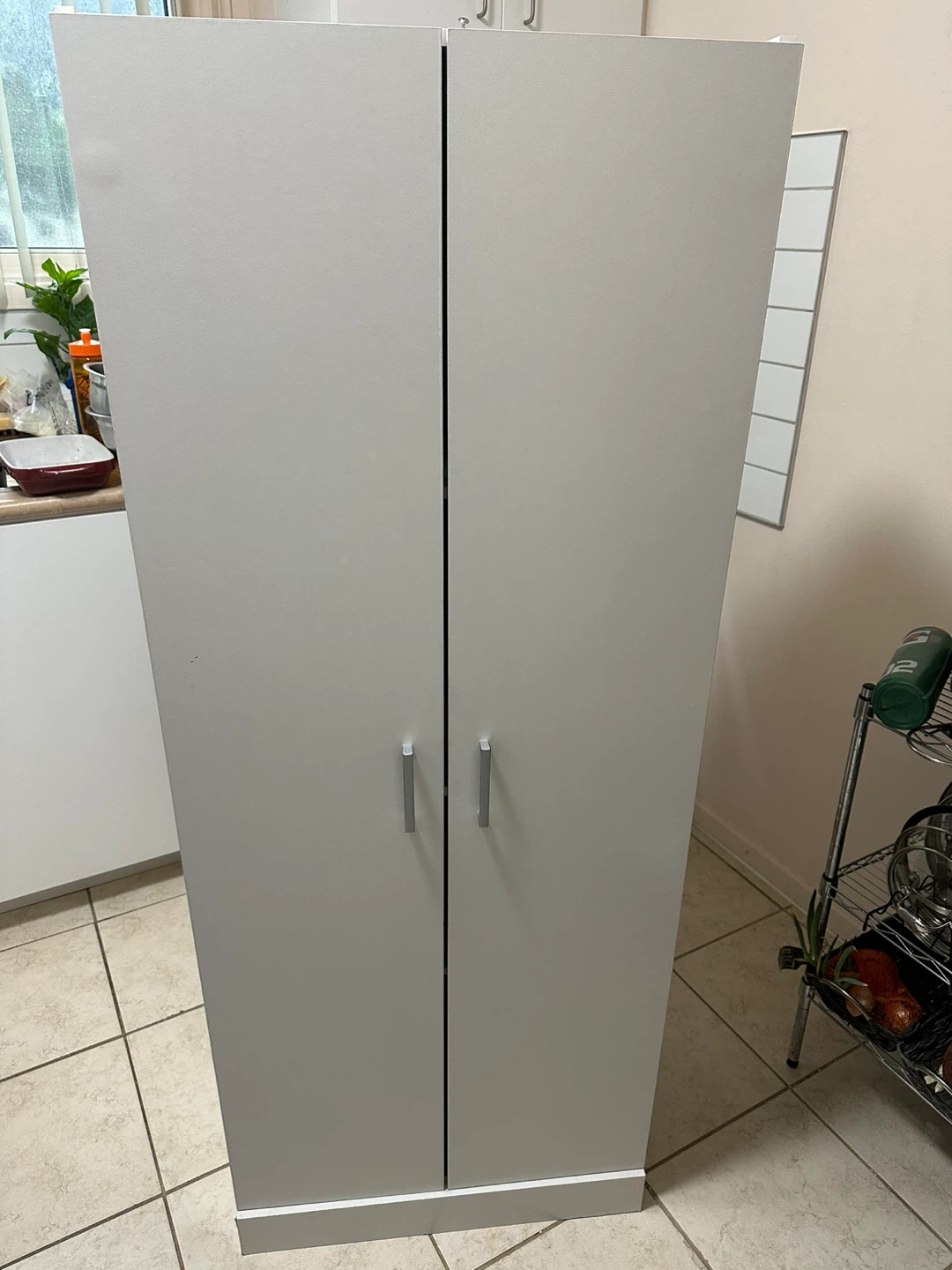 White Two-Door Storage Cabinet