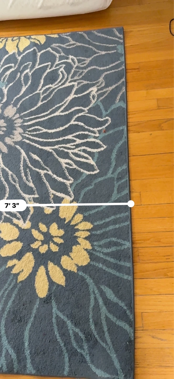 Area Rug - 5' 2" x 7' 3" - Floral Pattern - photo 3