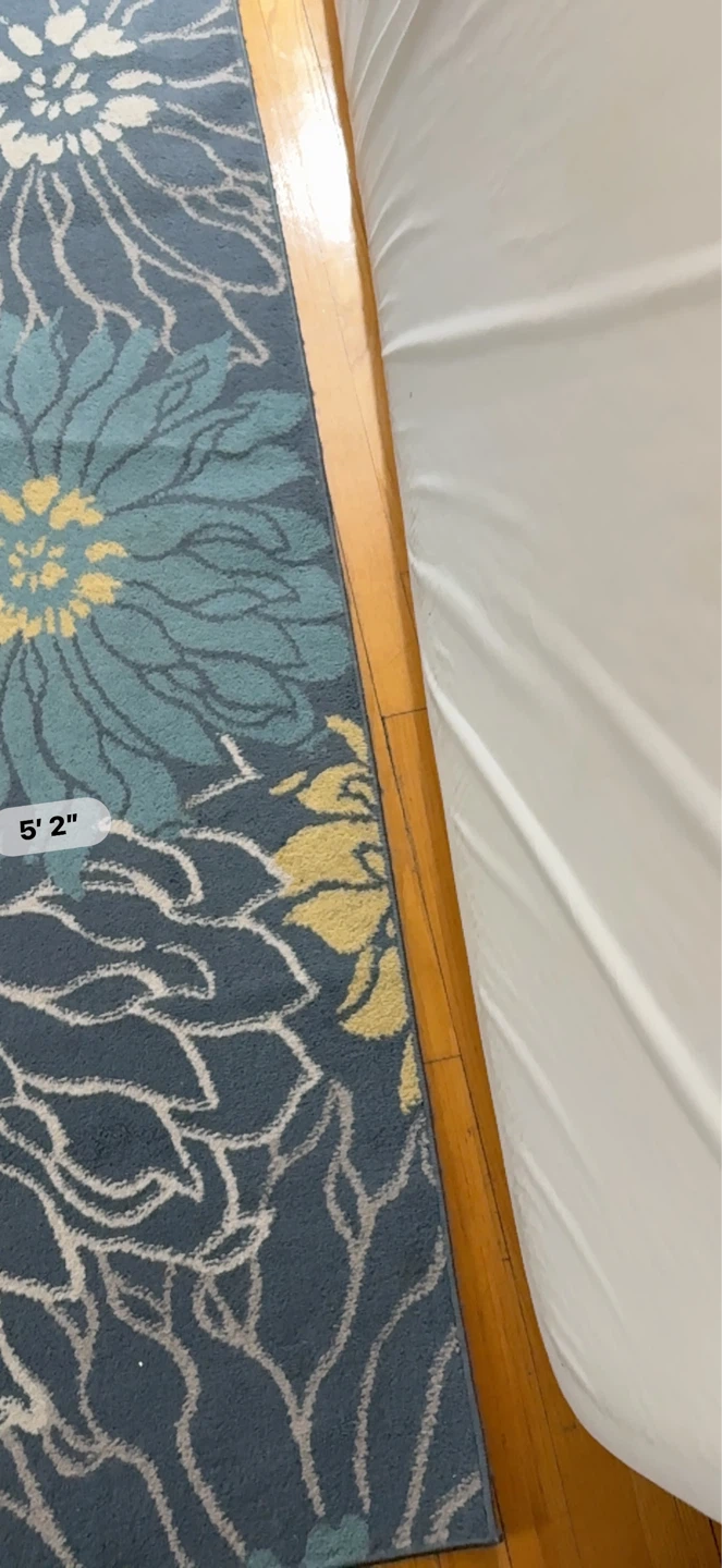 Area Rug - 5' 2" x 7' 3" - Floral Pattern - photo 4