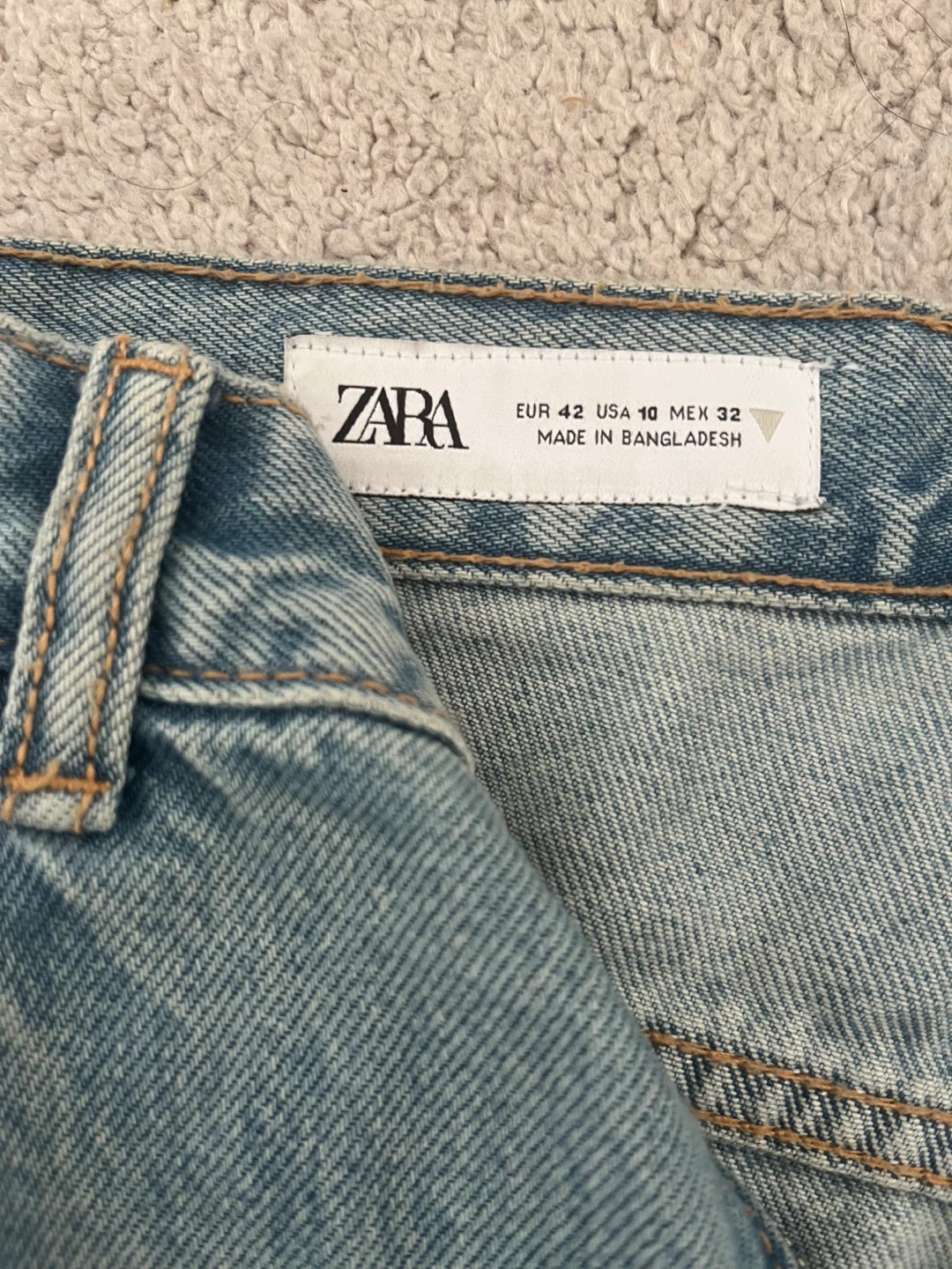 ZARA Wide Leg Jeans - Light Wash - photo 2