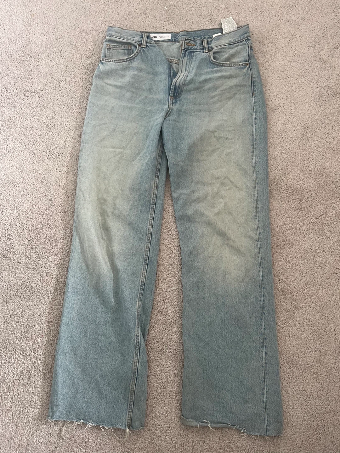 ZARA Wide Leg Jeans - Light Wash