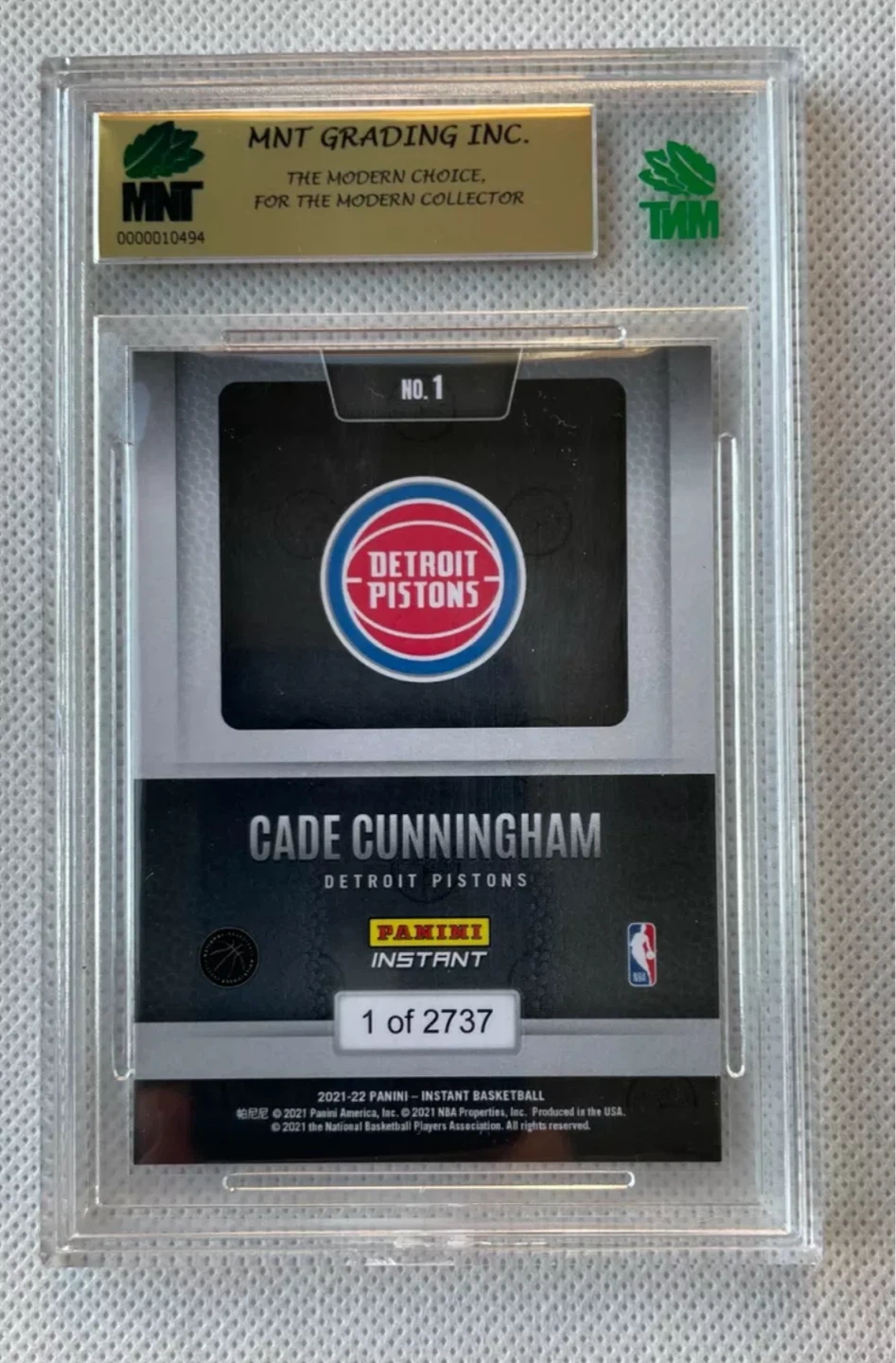 2021-22 Panini Instant CADE CUNNINGHAM First Look Rookie MNT 9 - photo 2