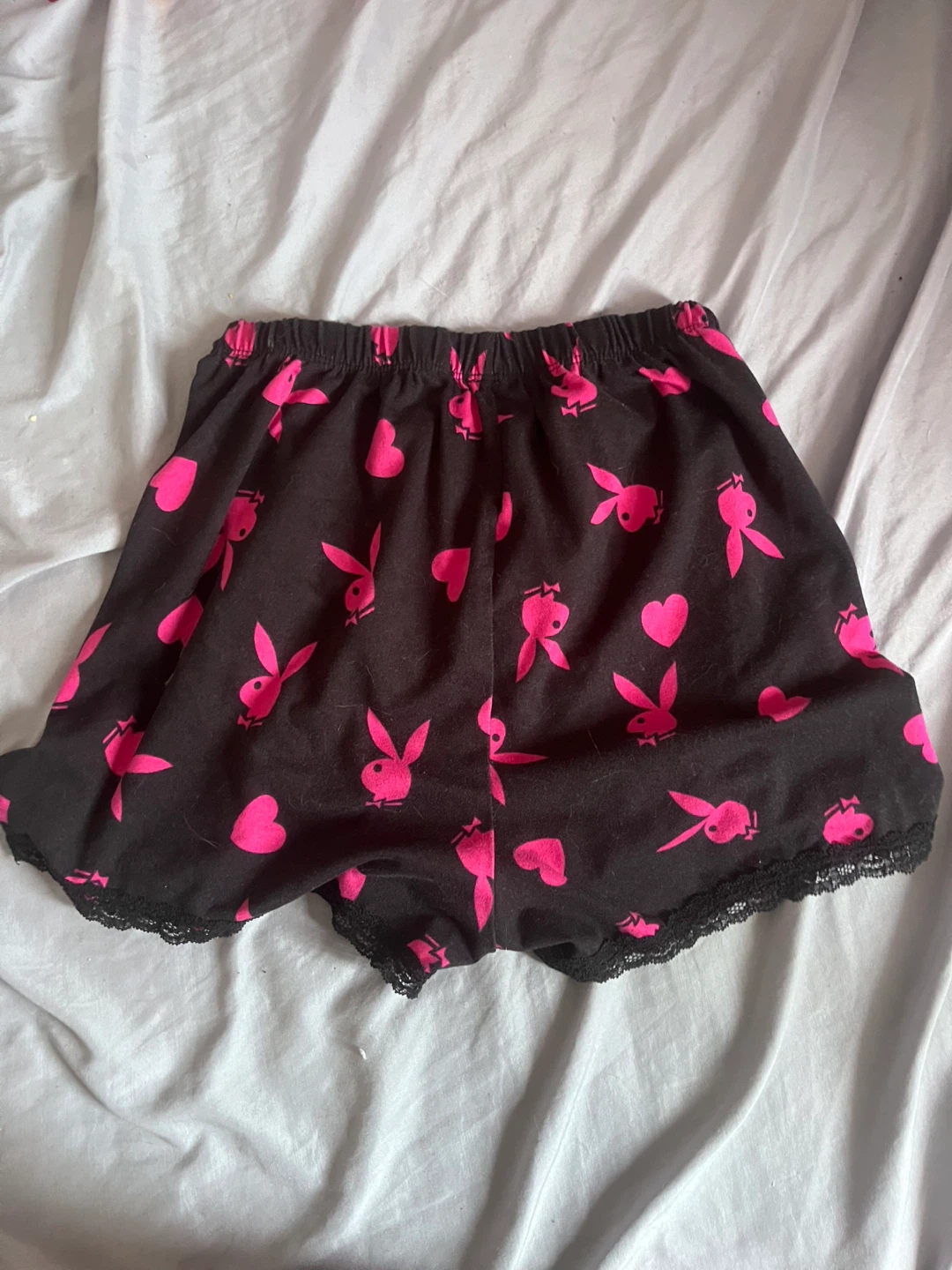 Shorts Playboy rose et noir