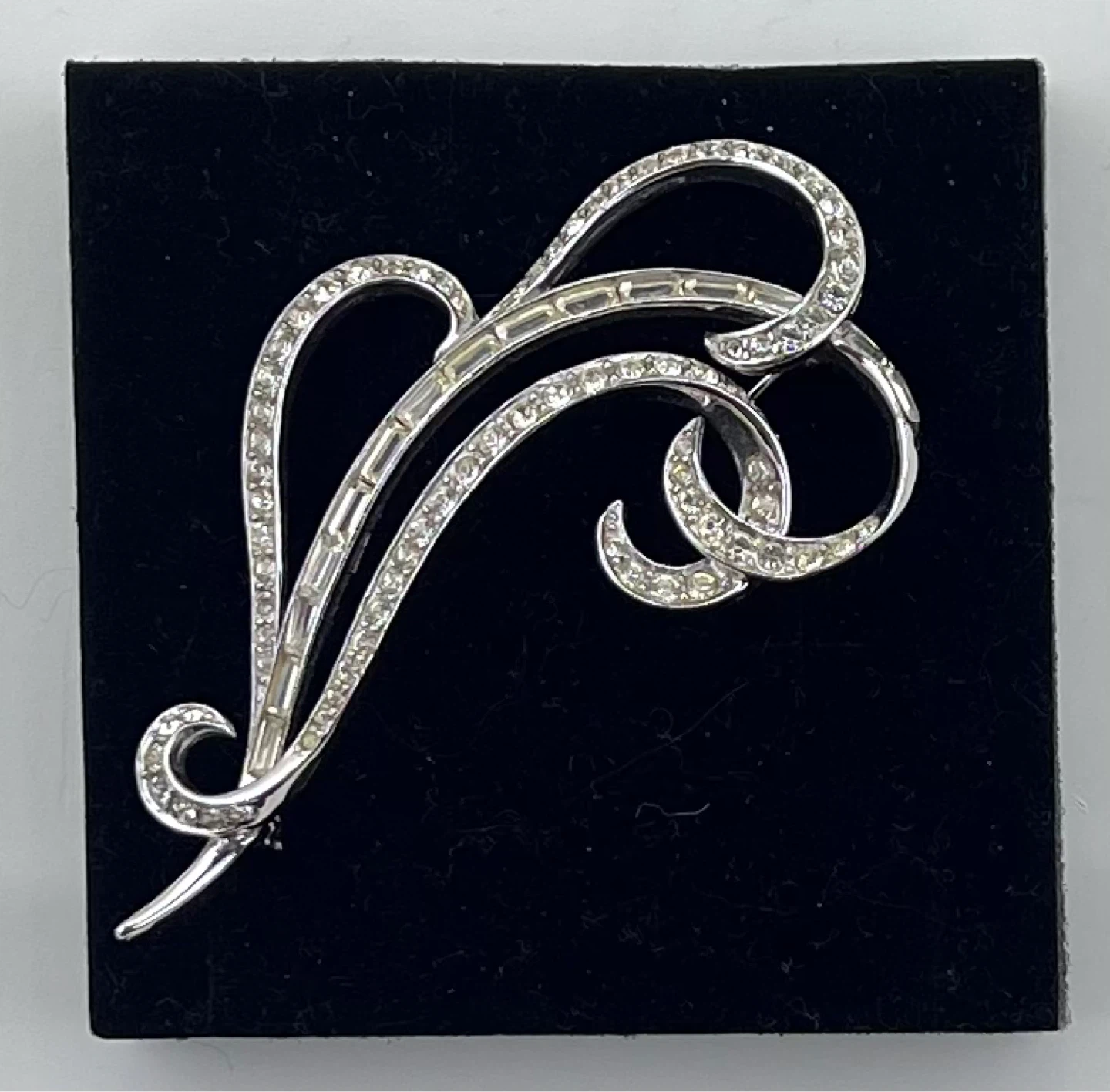 Vintage Signed BOUCHER Rhinestone Brooch