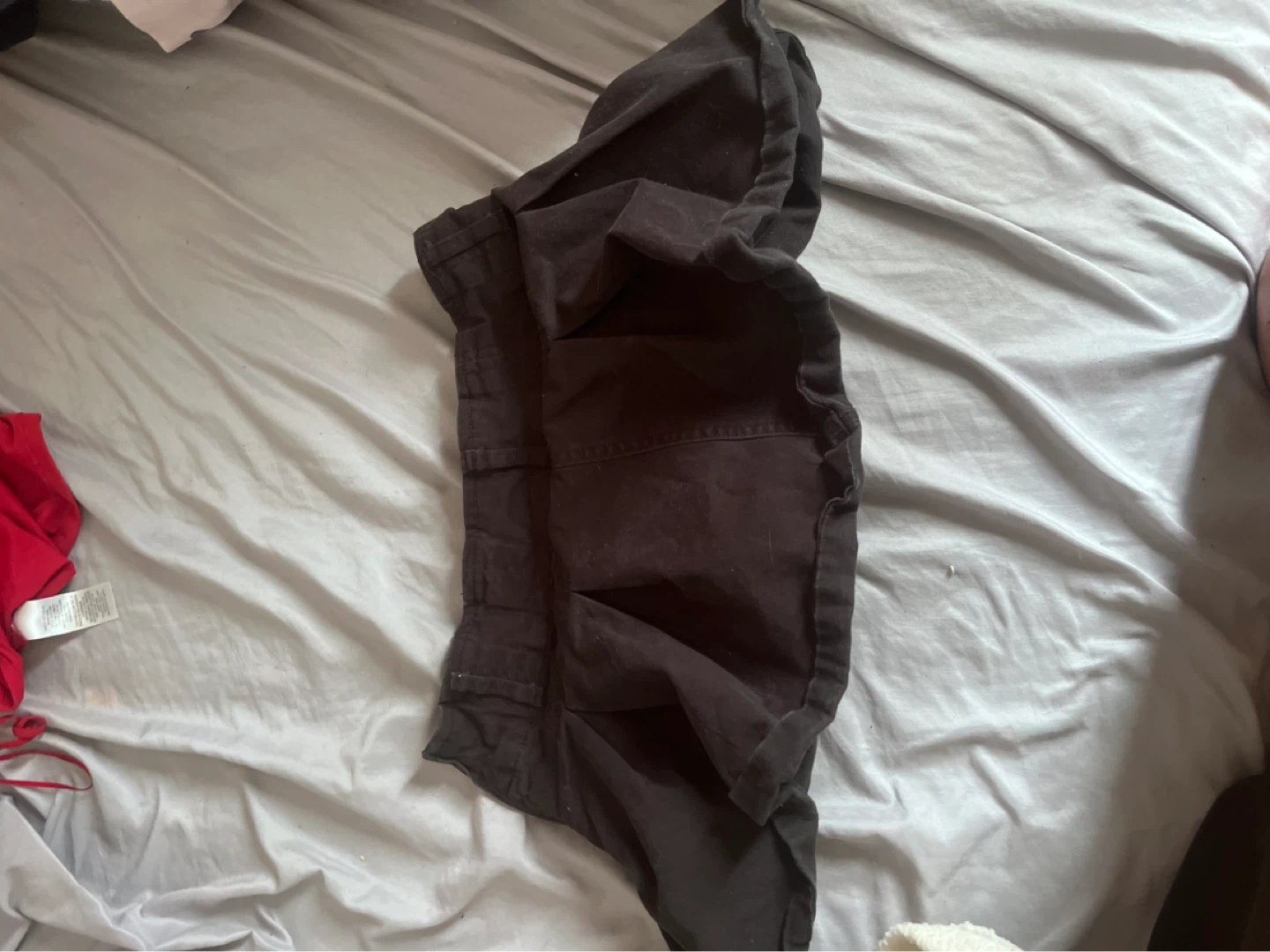 Jupe jeans cours noir femme