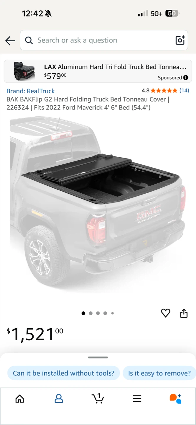 BAKFlip G2 Tonneau Cover – Ford Maverick 2022–23