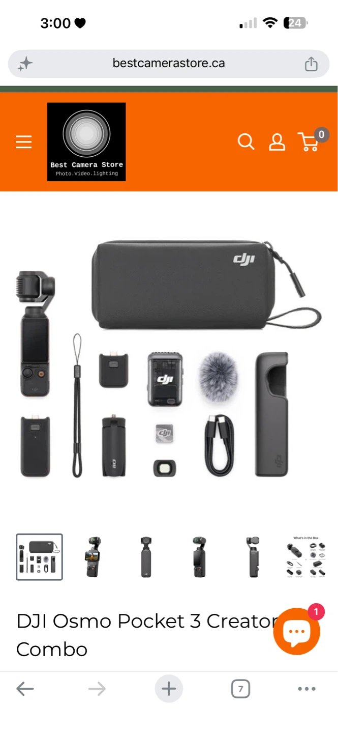 DJI Osmo Pocket 3 Creator Combo