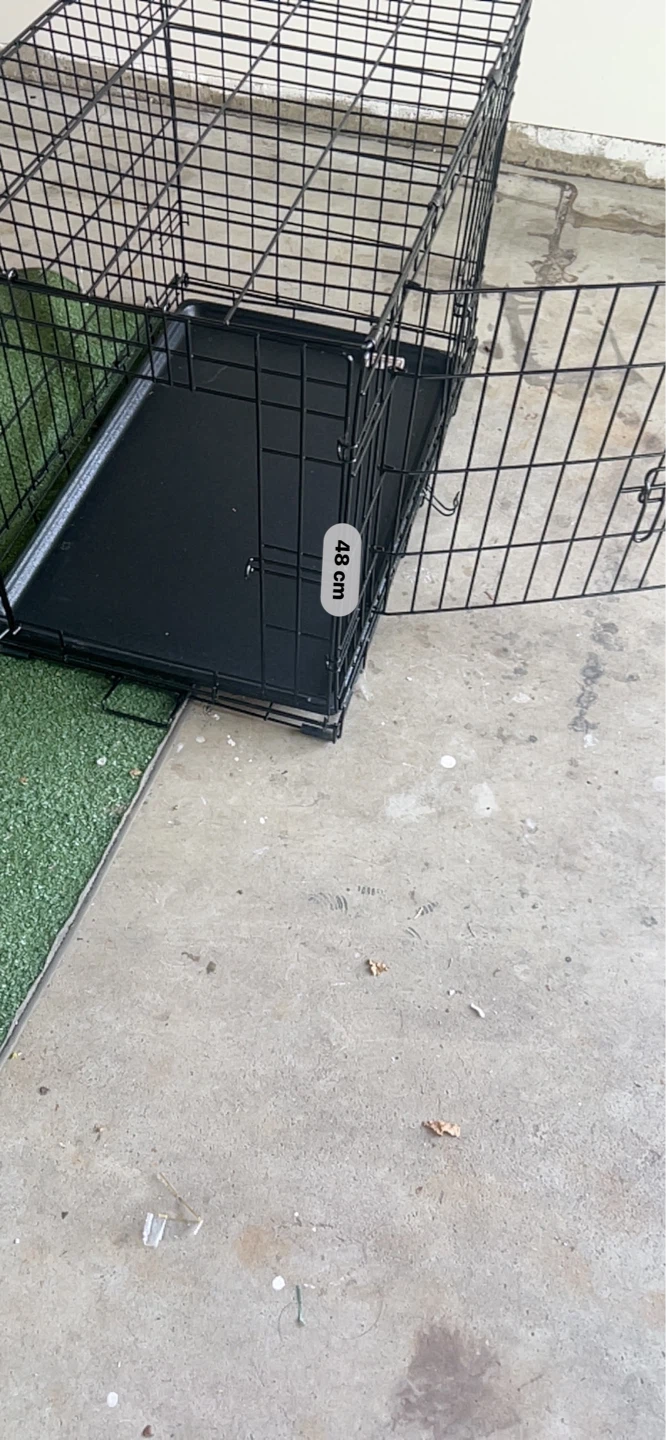 Black Dog Crate with Tray - photo 4