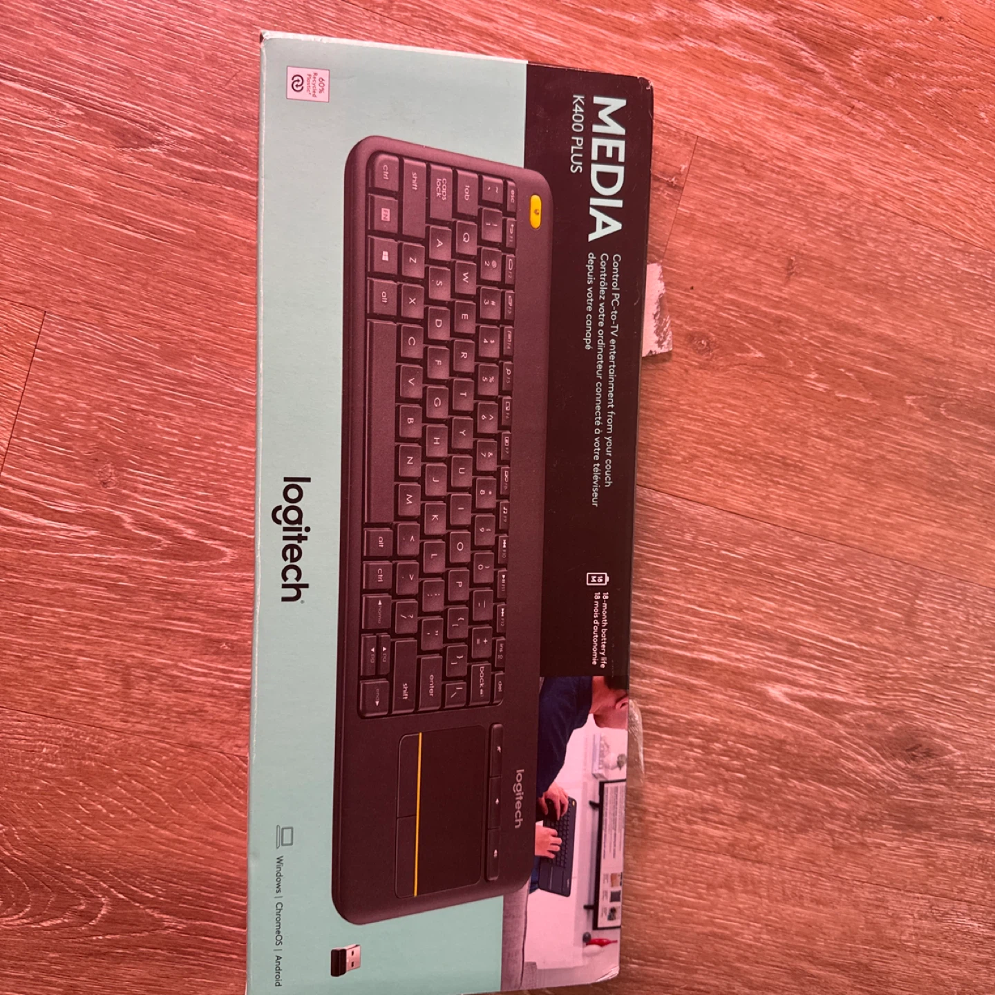 Logitech K400 Plus Media Keyboard with Touchpad