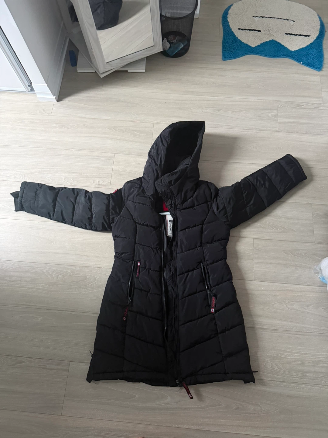 Black Puffer Coat Size M