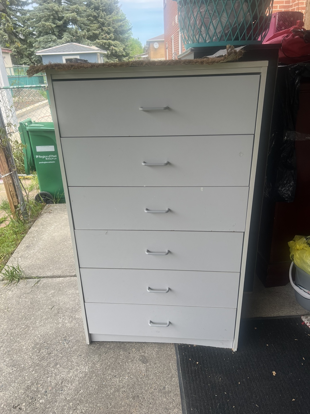 White Six Drawer Dresser - photo 2