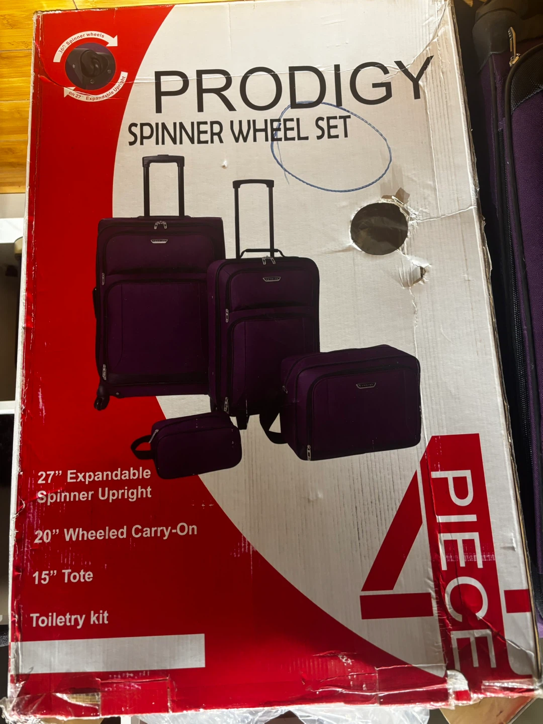 Prodigy Spinner Wheel Luggage Set - Purple - photo 2