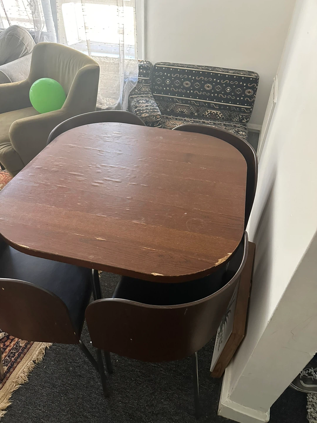 Vintage Dining Table and Chairs Set - photo 3