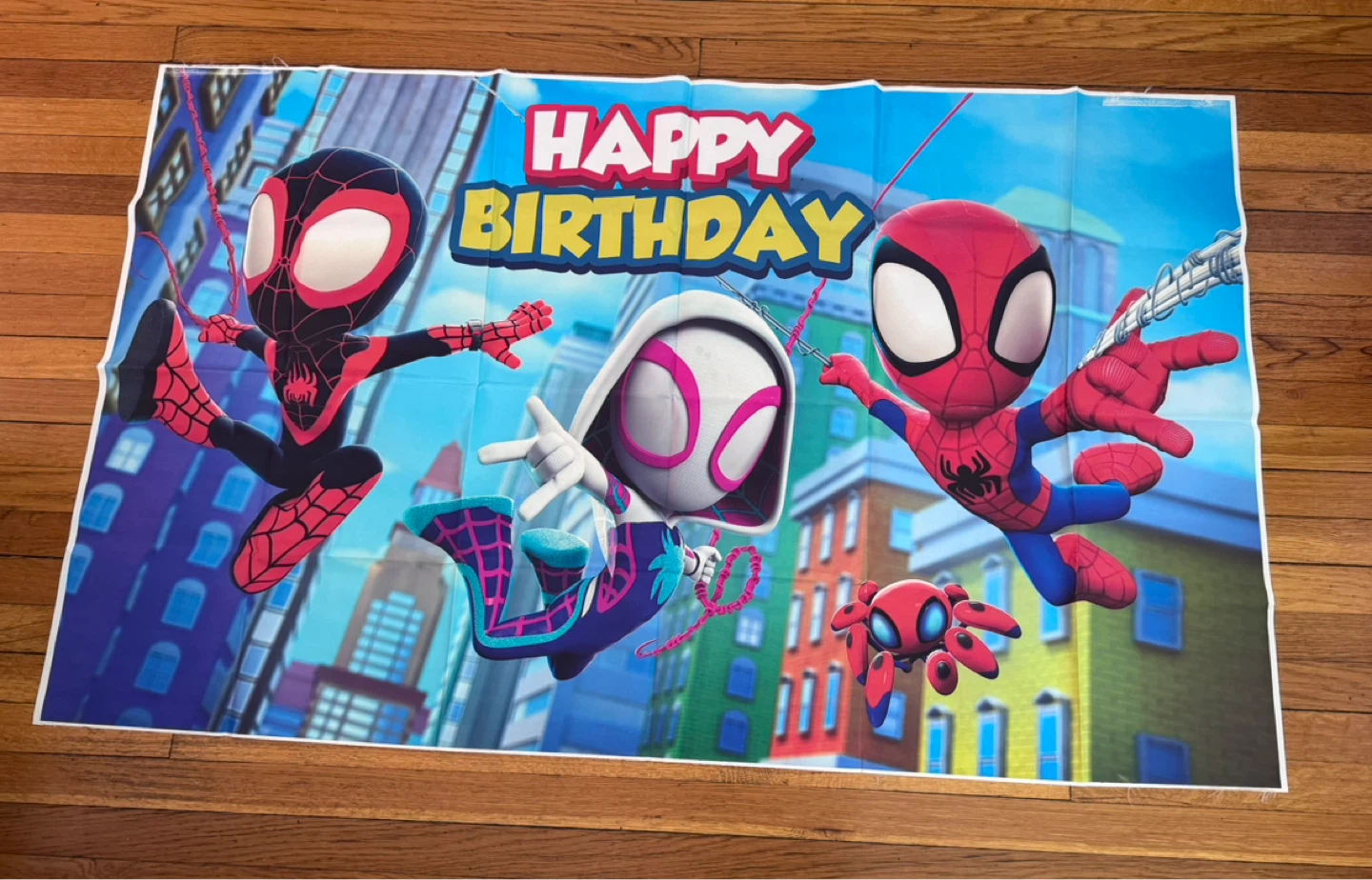 Spidey Happy Birthday Banner