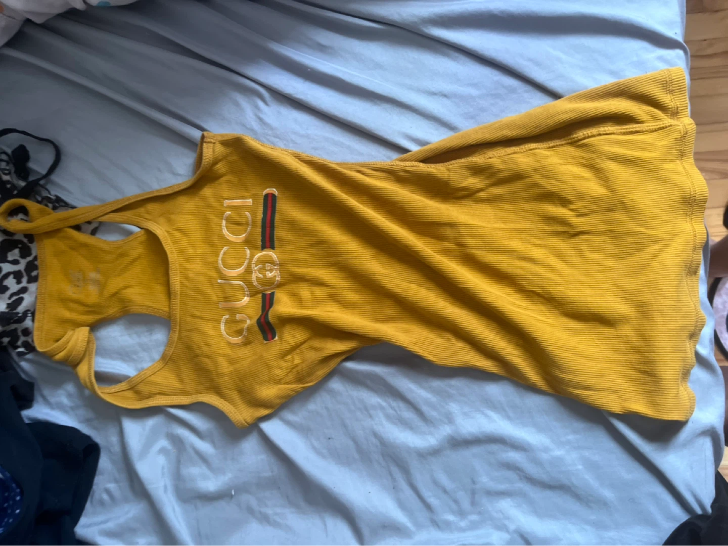 Camisole jaune Gucci