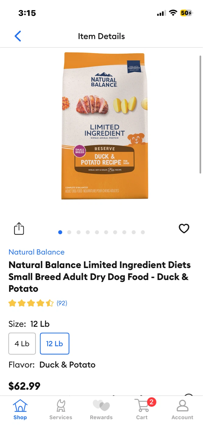 Small Dog Chicken Free Limited Ingredient Dog Food - photo 3