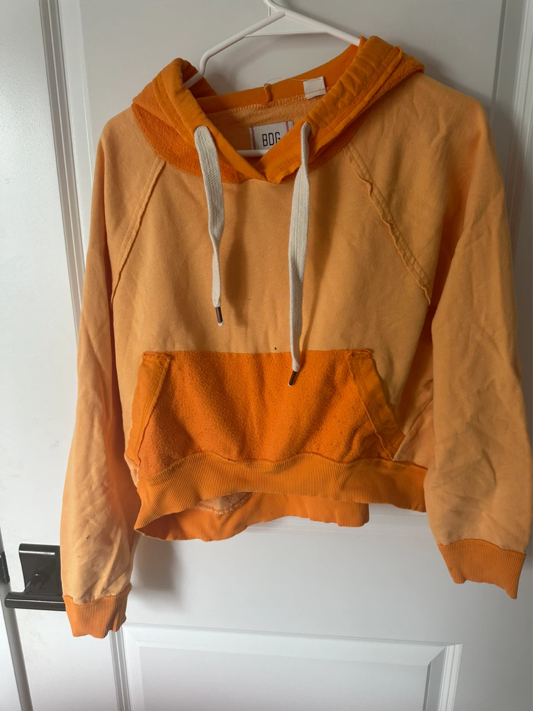 URBAN OUTFITTERS BDG Orange Hoodie with “inside out effect”