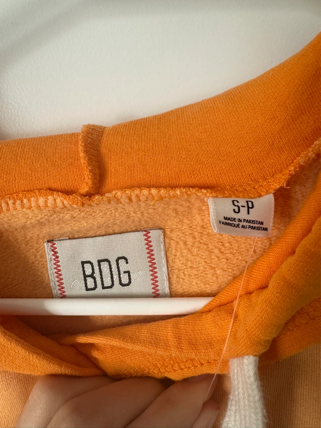 URBAN OUTFITTERS BDG Orange Hoodie with “inside out effect” - photo 2