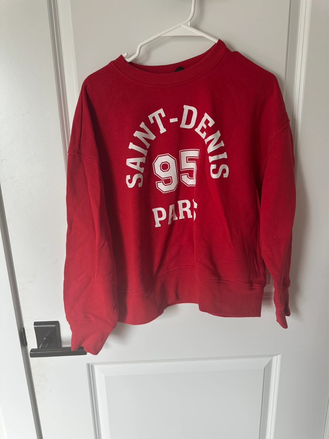 H&M Divided Red Saint-Denis Paris Sweatshirt - Size S