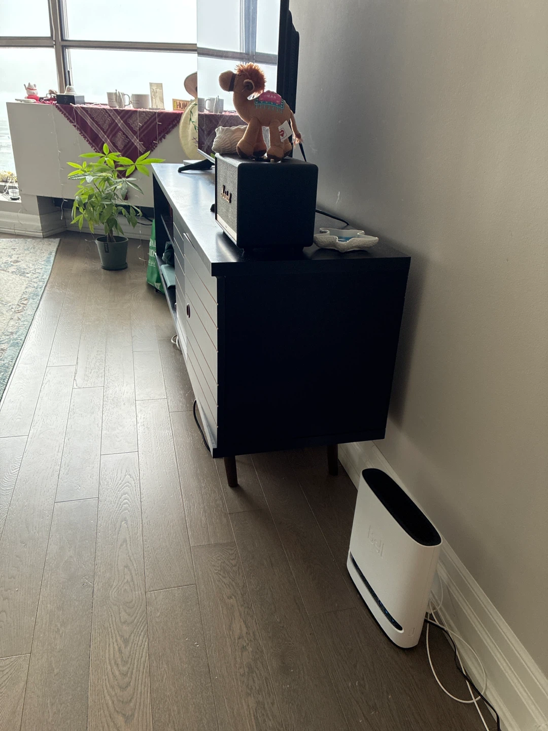 Black Mid-Century Modern Media Console - photo 2
