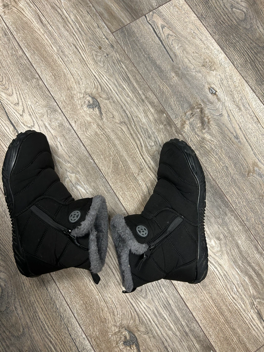 Black winter boots, size 39 - photo 2