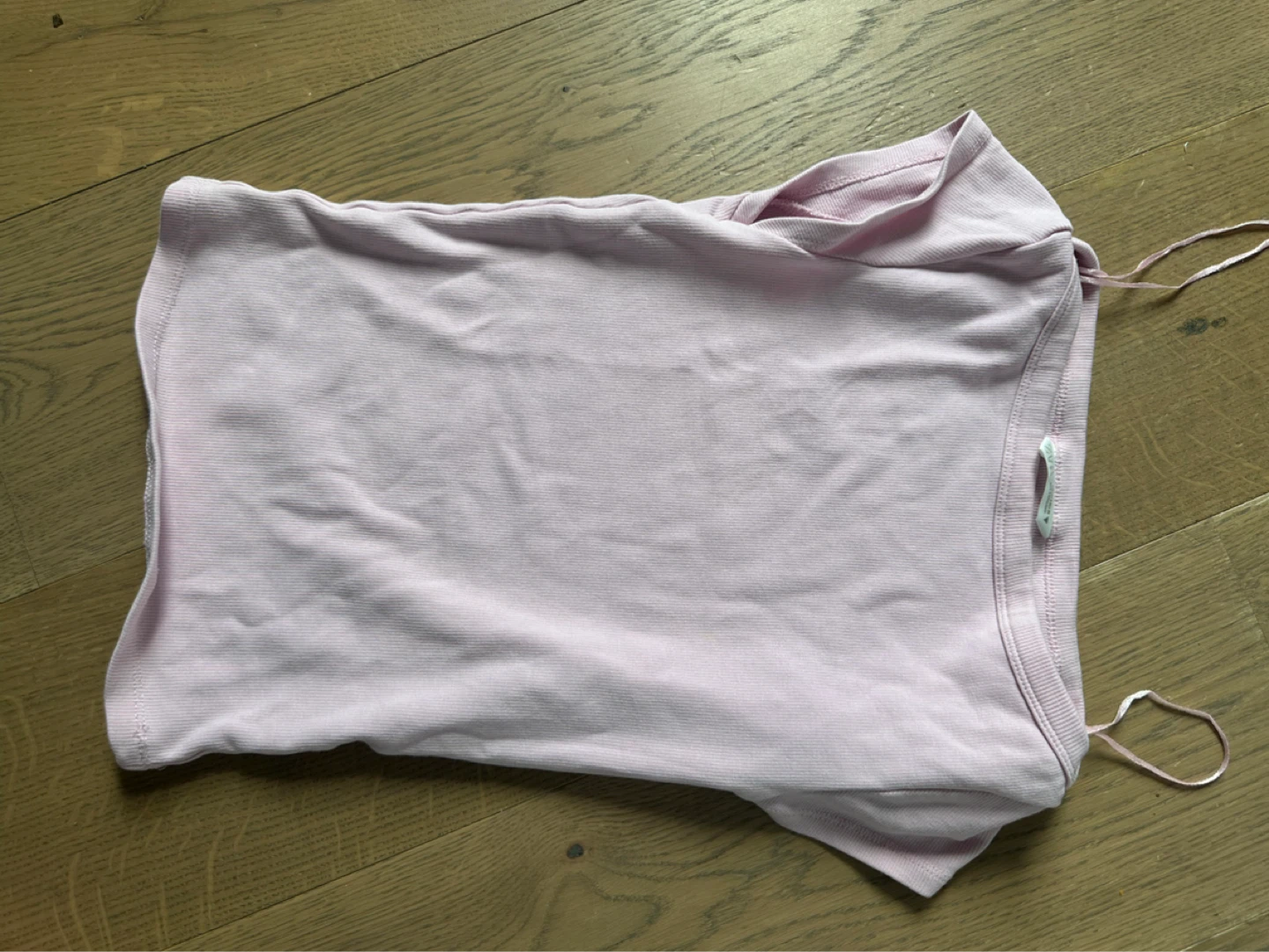 Zara Pink Ribbed Cropped Boat Neckline Size S - photo 4