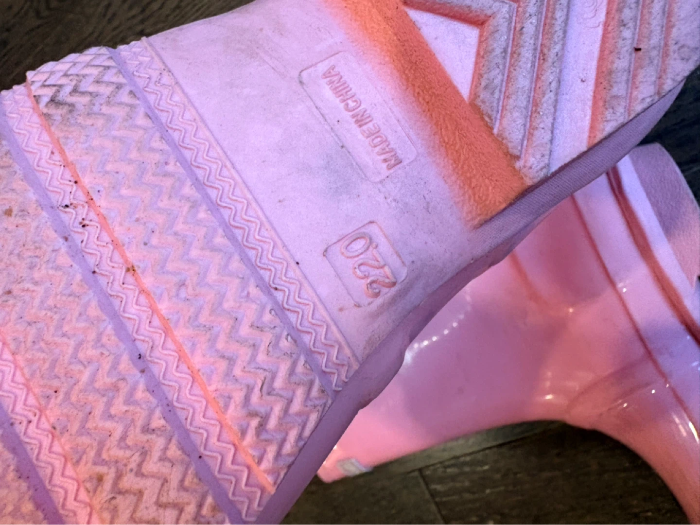 Pink MOI Rain Boots Size 22.0 - photo 3
