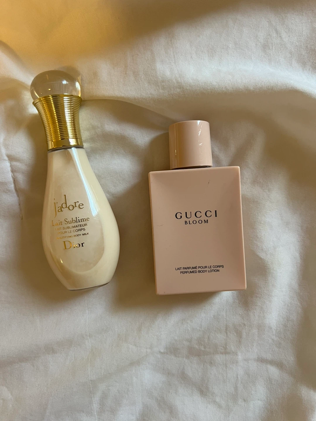 Dior J'adore & Gucci Bloom Perfumed Body Lotions