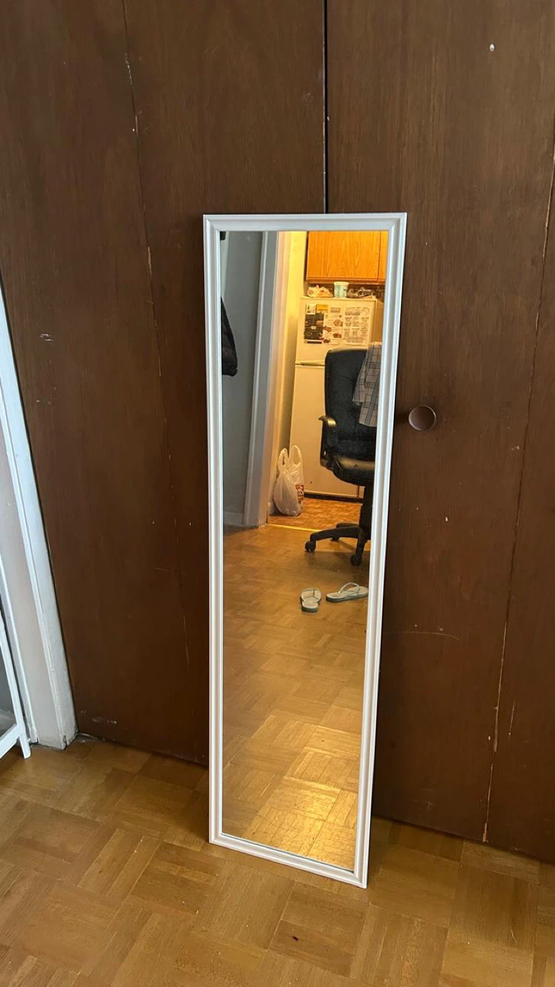 White Framed Full Length Mirror