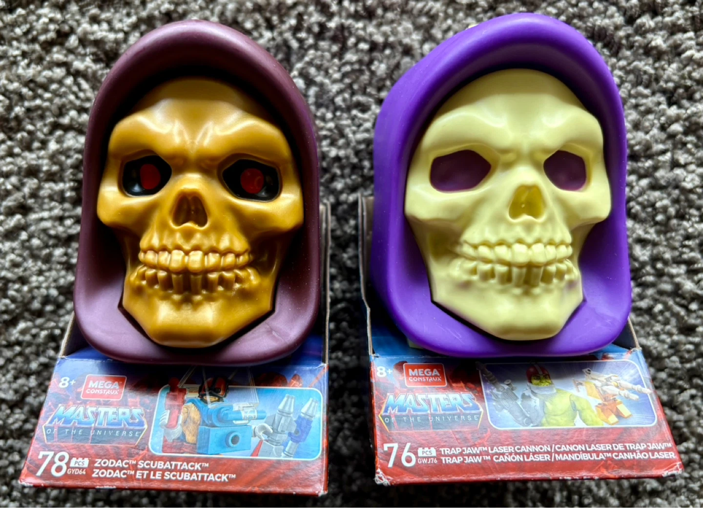 Masters of the Universe Mega Construx Skeletor figures (2)