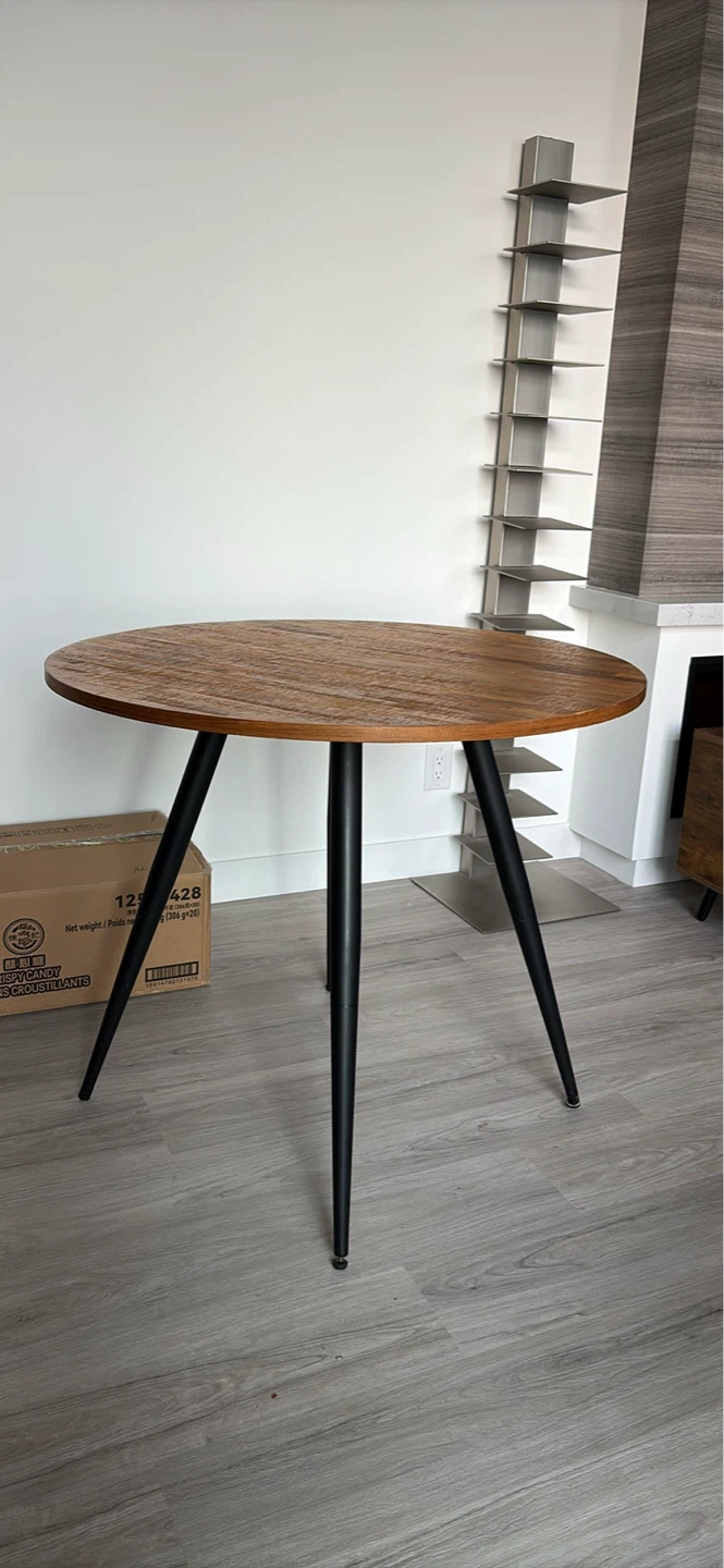Structube Aviva Teak Wood Dining Table - 110 cm