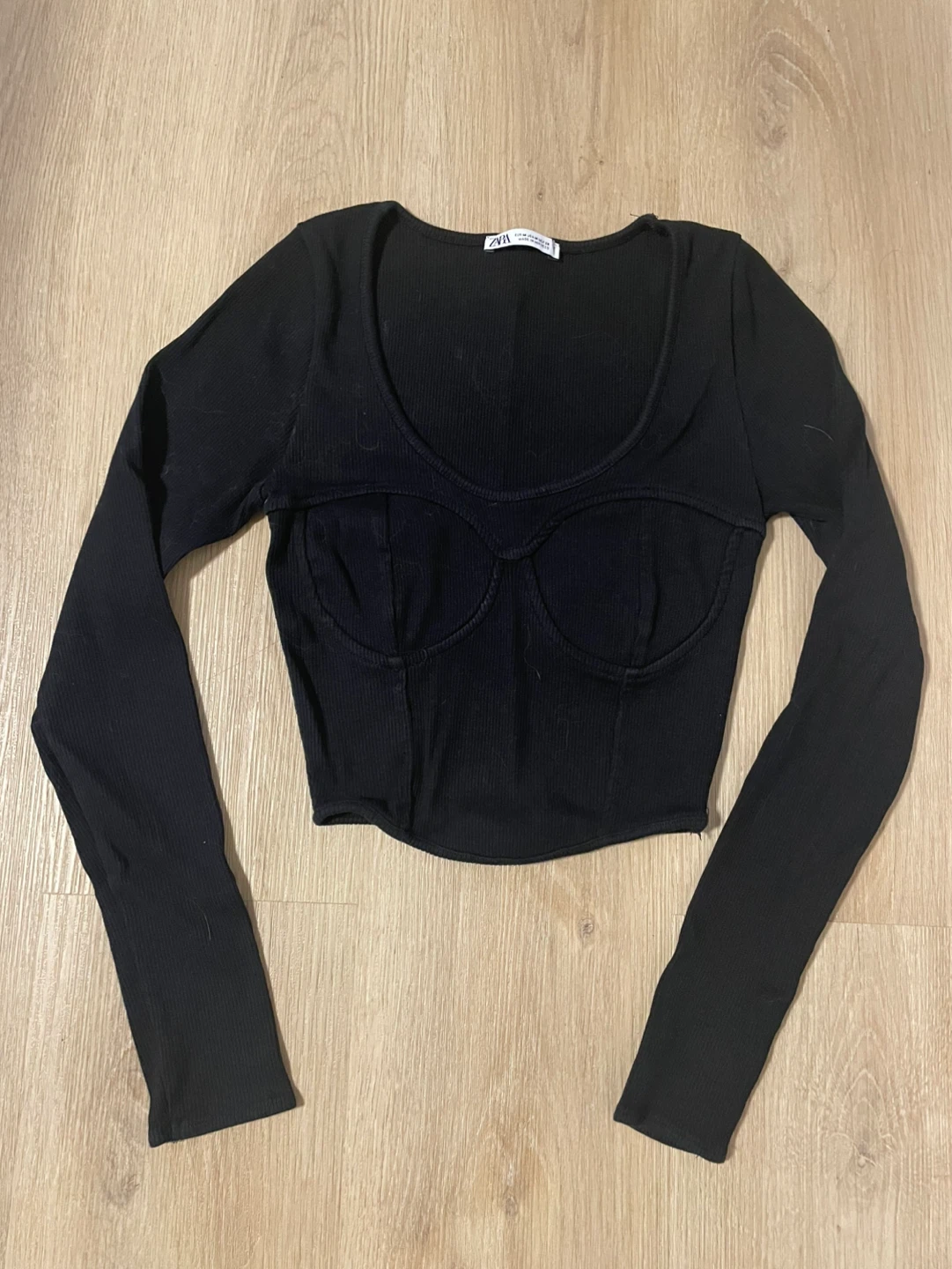 Zara faux corset top - S