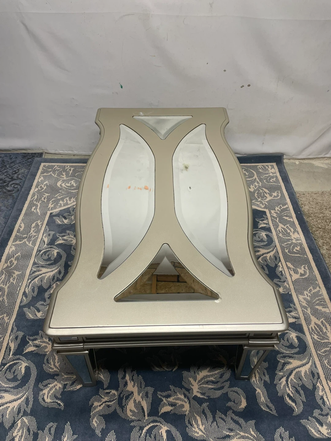 Champagne Gold Mirrored Coffee Table