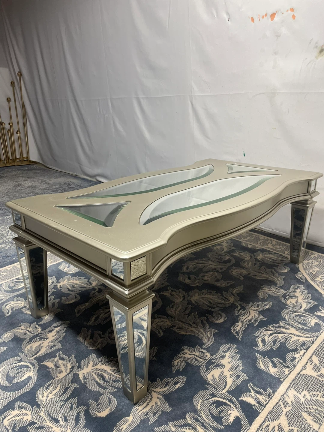 Champagne Gold Mirrored Coffee Table - photo 3