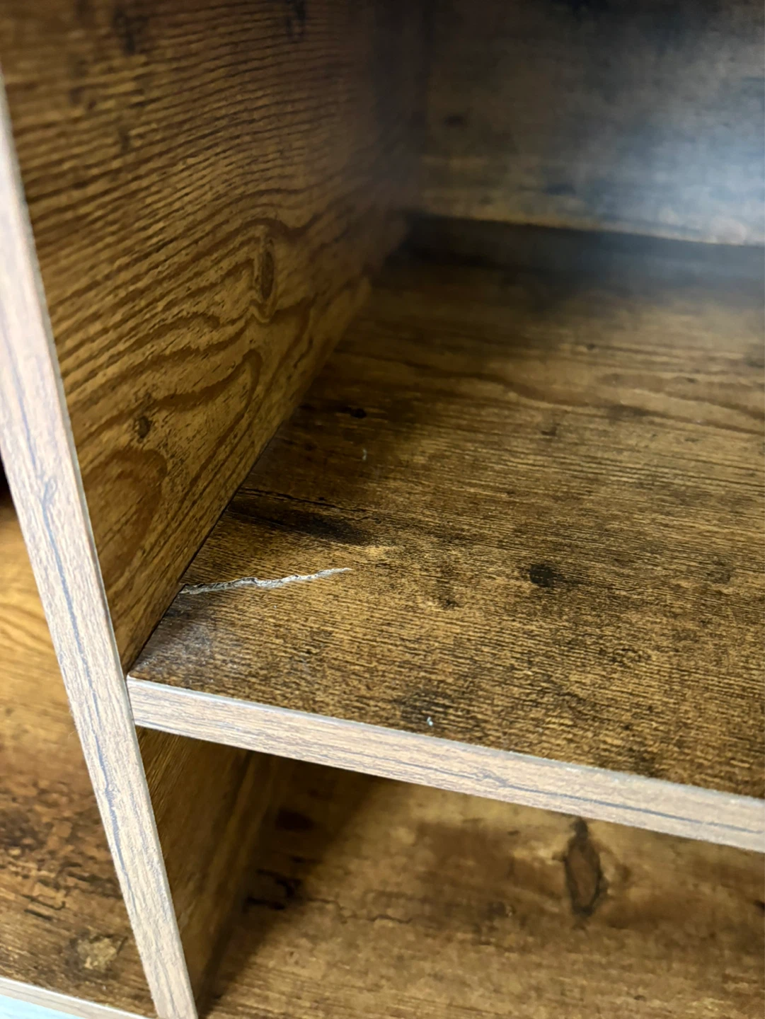 Rustic Brown TV Stand with Storage - photo 3