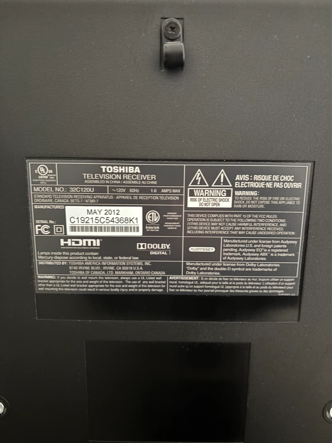 Toshiba 32" TV WITH STAND - photo 4