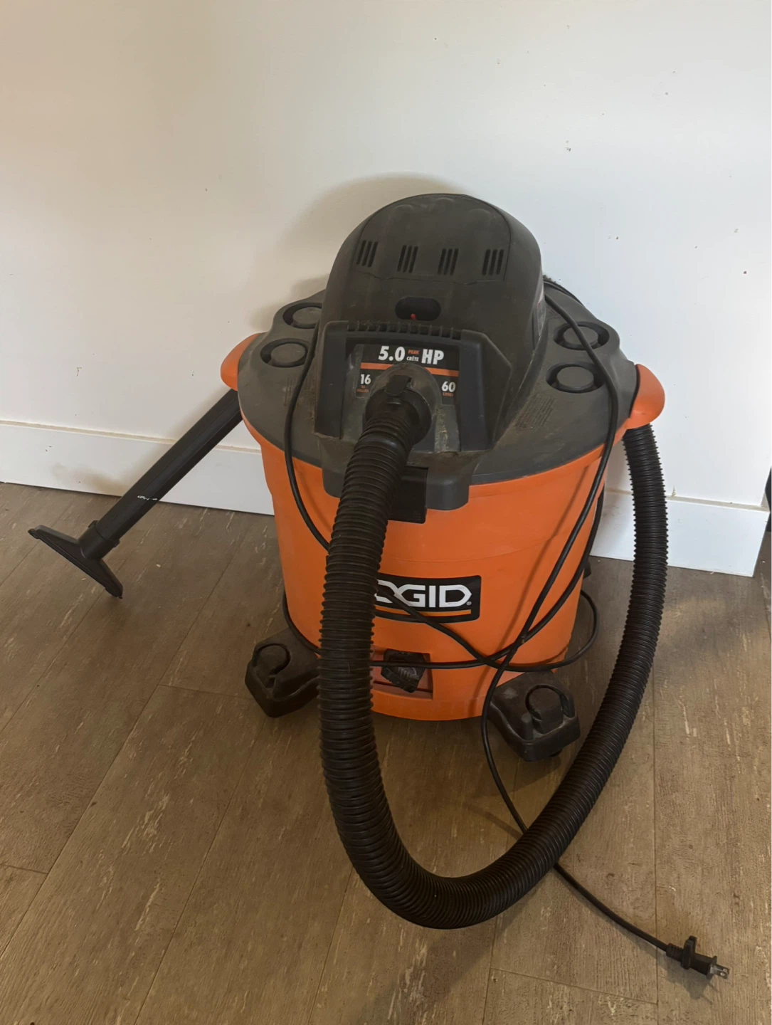 RIDGID 5.0 Peak HP Wet/Dry Vacuum