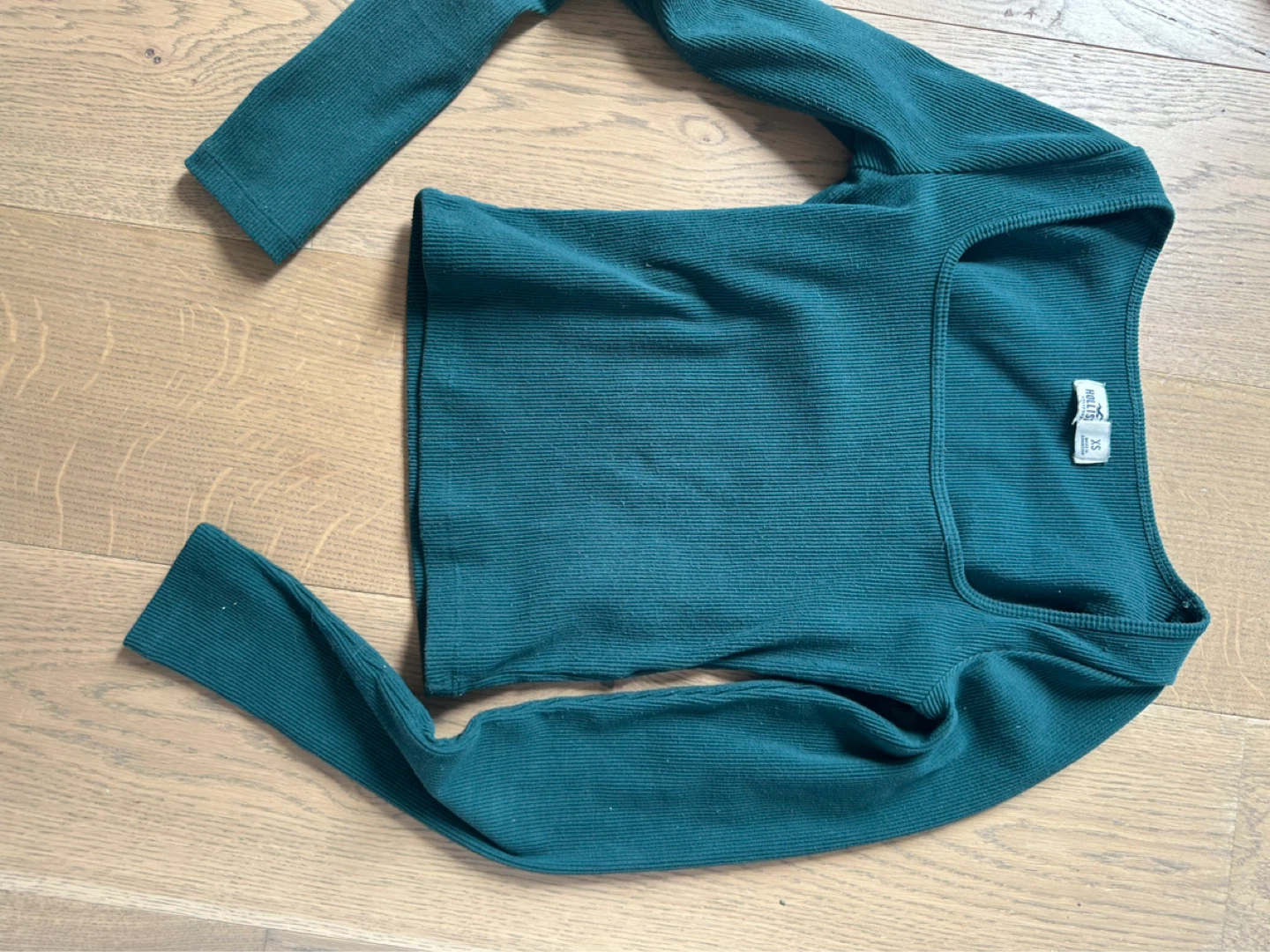 Hollister Long Sleeve Square Neck Ribbed Top XS - photo 4
