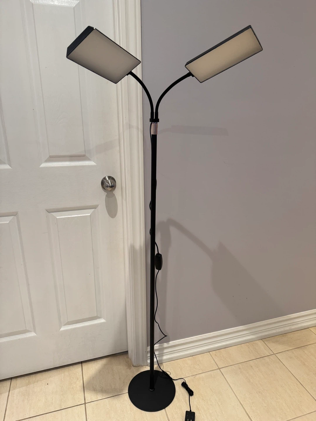 Grow Light Floor Lamp with Dual Heads