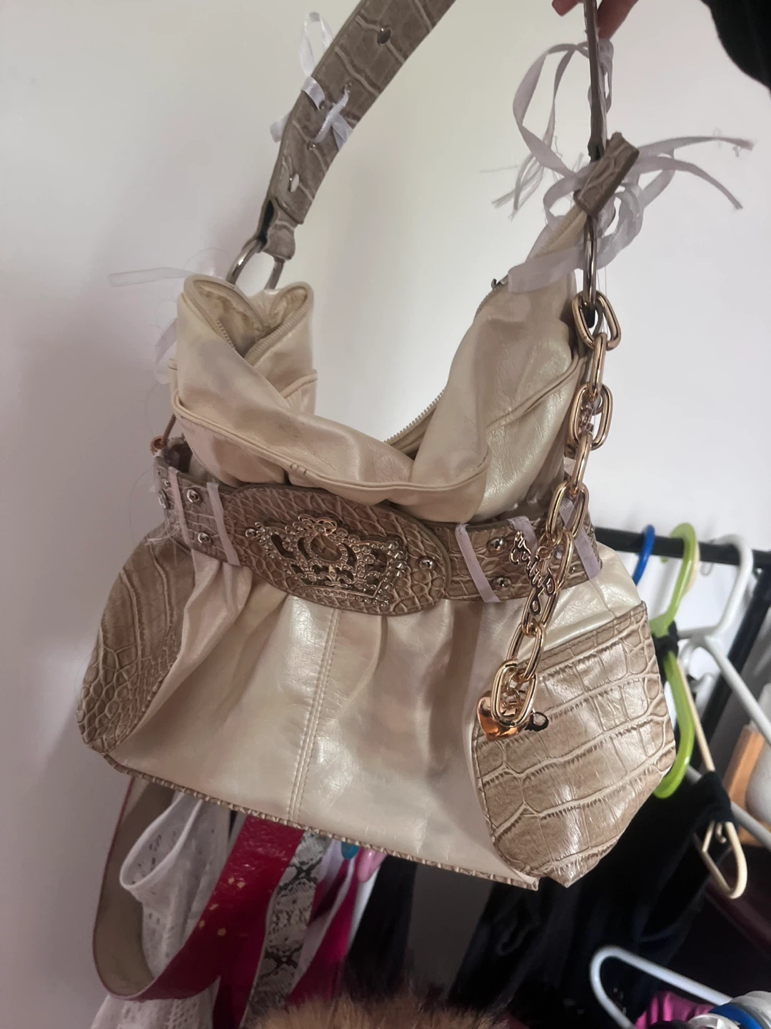 Sac à main babyphat style y2k avec chaînes juicy couture - photo 3