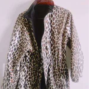 Leopard Print Fleece Lined Jacket