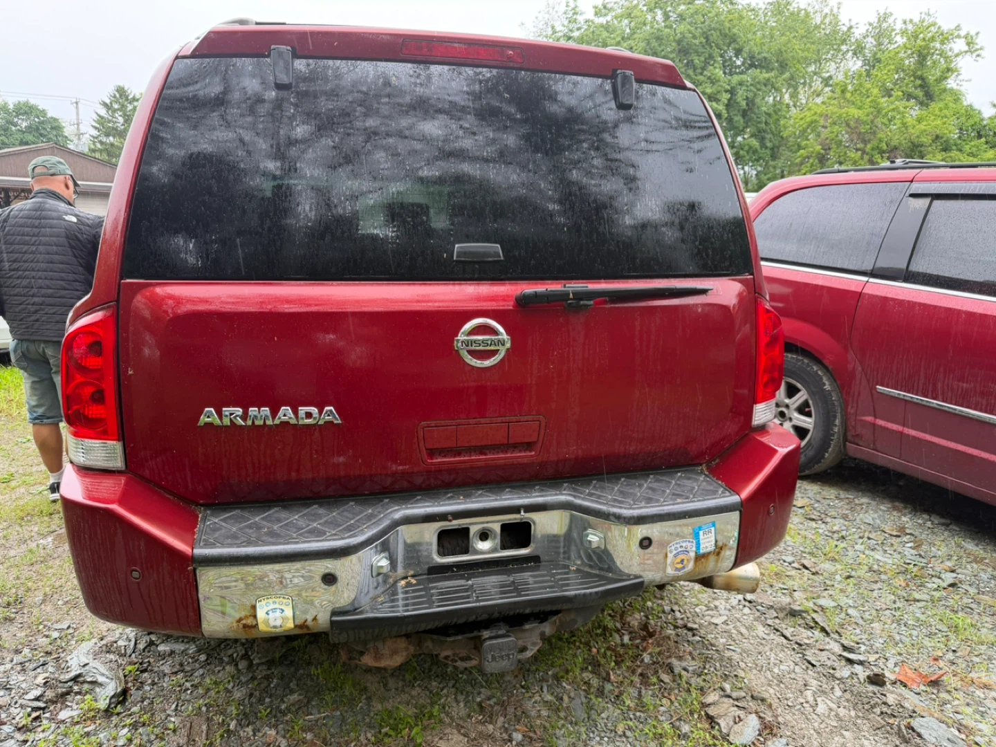 Red Nissan Armada SUV 2006 millas 170.00 milla - photo 2