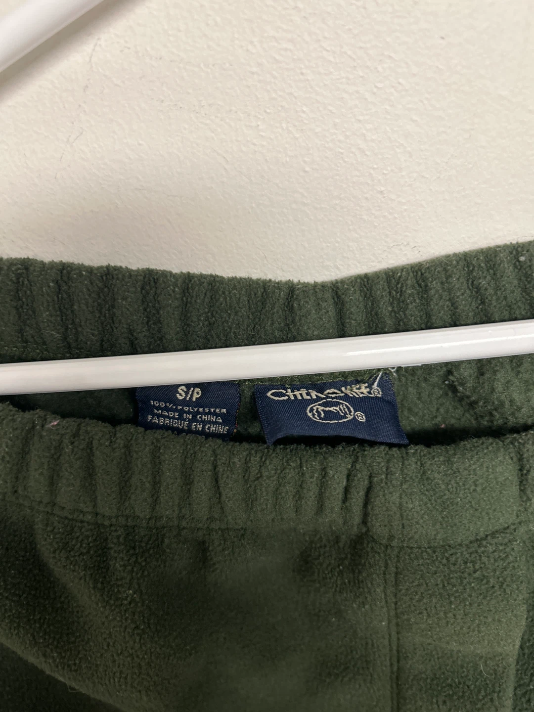 Cherokee Green Fleece Sweatpants Size S/P - photo 2
