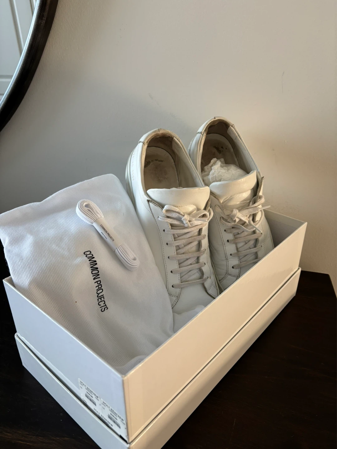 Common Projects White Leather Sneakers - Size 40