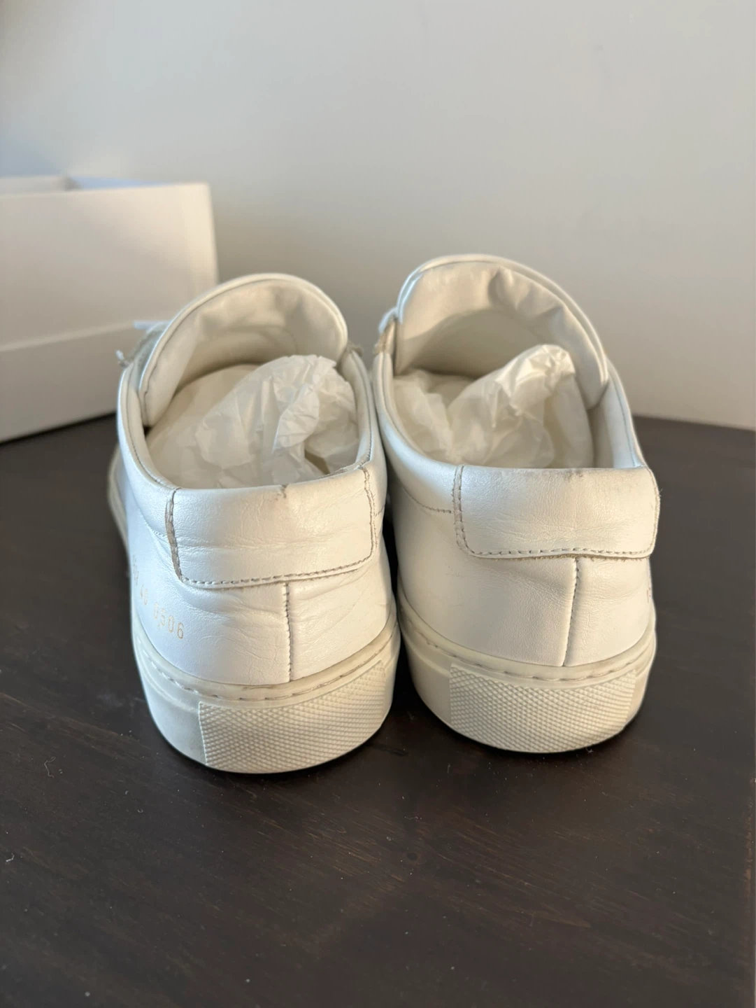 Common Projects White Leather Sneakers - Size 40 - photo 3